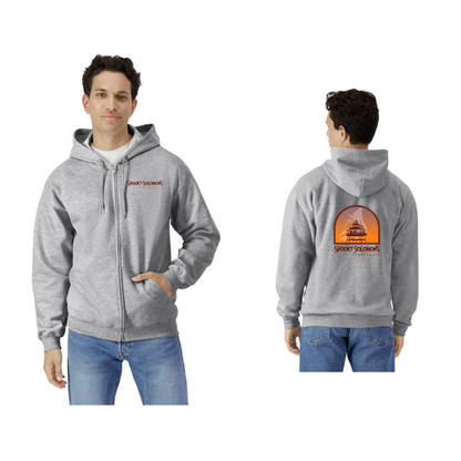 Spooky Solomon's Ghost Tour Zippered Hoodie Gildan SF600